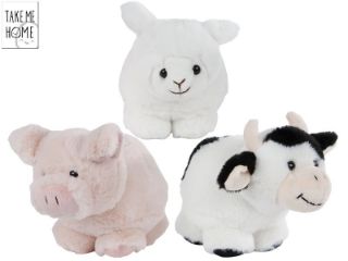 Obrázek z Zvířátka farma plyš 12cm, 3dr 